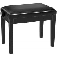 K&M 13975 Banquette noir brillant, assise velours - Vue 1